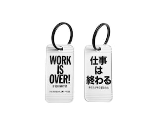 Mental Wellness Self-Care Rectangle Keychains