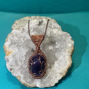 Amethyst Wrapped in Copper