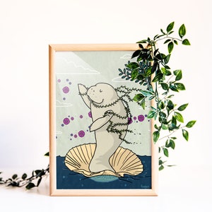 Venere lamentina illustrazione di lamantino set di 3 cartoline