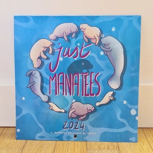 2024 just manatees calendar lamentino the manatee wall calendar image 2