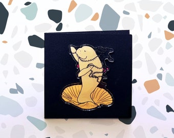 Venus manatee acrylic pin