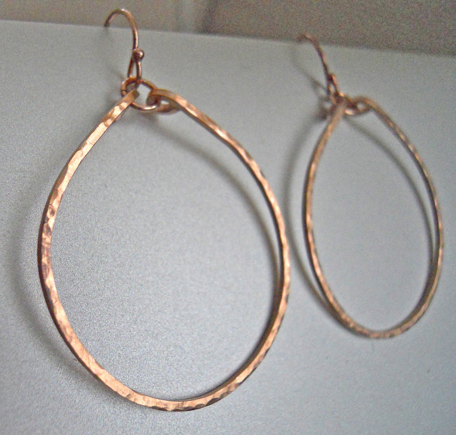 Rose Gold Hoops Rose Gold Filled Hammered Hoops Hammered Etsy