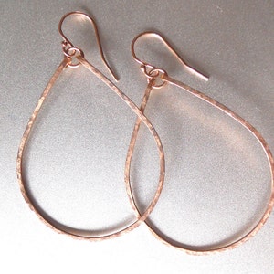 14K Rose Gold Hoops, Rose Gold Filled, leverback earrings, option, Style: Kristiana, Hammered Hoop Earrings, Hammered Rose Gold Hoop Earring