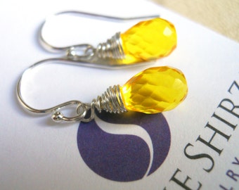 Yellow teardrop earrings, It's always sunny in SueanneLand earrings