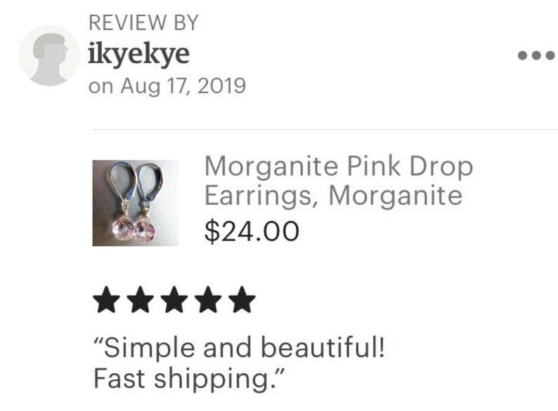 Morganite Pink, leverback earrings, dangle earrings, simple drop, Morganite pink Drop Earrings, Morganite quartz , pale pink earrings, image 2