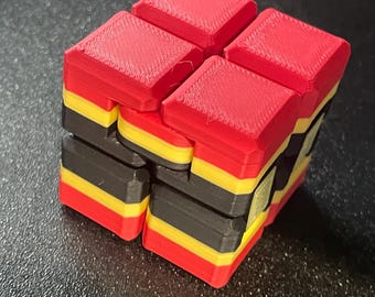 Sturdy Infinity Cube Fidget Toy–Weighted XL Options – Premium 3D Printed Desk Toy for Stress Relief & Focus Gift