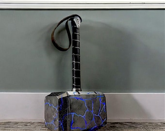 Illuminated Thor Mjolnir-Thor Mjolnir-Thor Mjolnir Love and Thunder-Illuminated Mjolnir-Thor Mjolnir Cosplay-Thor Hammer 3D