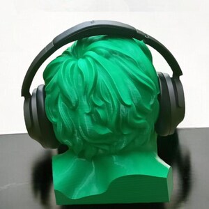 Hulk Headphone Stand, Marvel Avengers Headset Holder, Gamer Gift, Gaming Setup Accessory, Desk Organizer, 3D Printed image 3