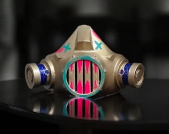 inx Arcane Maske, League of Legends Cosplay, 3D Gedruckt LoL Prop, tragbares Jinx Kostüm Accessoire, Geschenk für Gamer