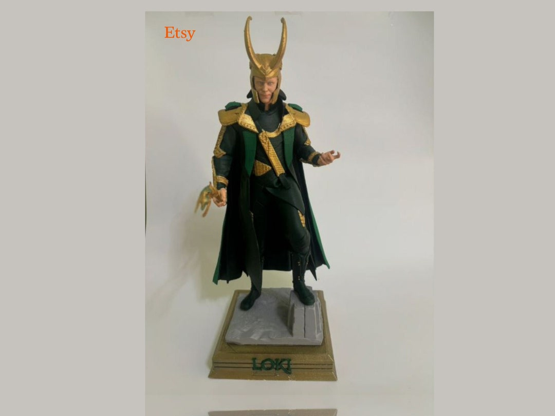 Handmade Loki Figure -marvel Collectables-loki Superhero- 20 Cm