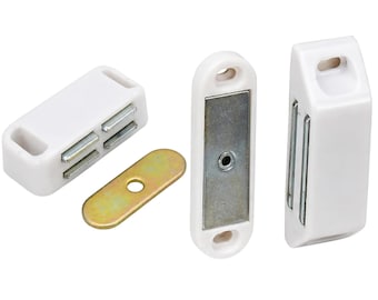 Hochleistungs-Schranktürmagnete 40 mm, 60 mm, weiße Verschlüsse für Küchenschranktüren