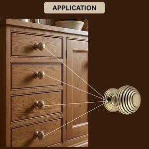 Beehive Cabinet Cupboard Knob Antique Brass For Home & Office Use