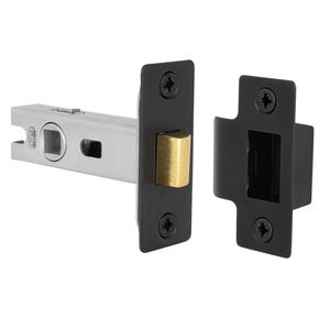 Rohrriegelschloss, schwarz – 63 mm (2,5 Zoll) für Innentüren aus Holz