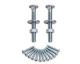 Bolzen und Schrauben für Haken und Band, schwarz verzinkt, 8" - 12", 14" - 18", 24" - 36"