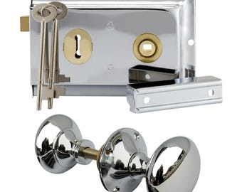 Poliertes Chrom-Rand-Fensterriegelschloss mit Knaufset
