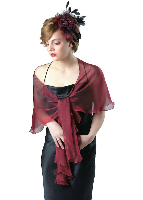 burgundy dress with black shawl Gina Tricot high neck shawl satin maxi dress with open back in dark burgundy