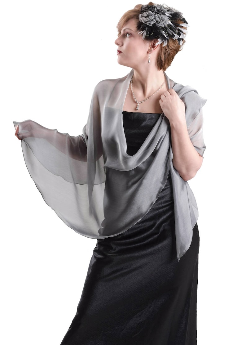 CHIFFON SHEILA SILVER