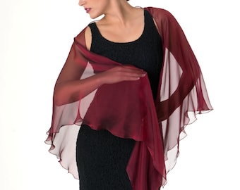 Chal de gasa de seda. Disponible en 34 colores.
