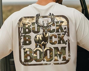 Buck Hunting PNG | Hunting Deer Antler PNG | Camouflage Hunting Shirt Design | Rustic Hunting Clipart | Deer Hunter Digital Download | Hunt