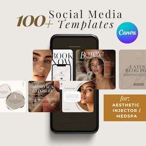 Nurse Injector Instagram Templates, Aesthetic Nurse Template, Medspa Instagram Posts, Medspa Social Media, Botox and Filler Instagram