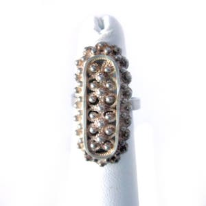 Vintage Finn Jensen Sterling Silver Ring: Cannetille Norway 925, Mid-Century Modern, Modernist Jewelry