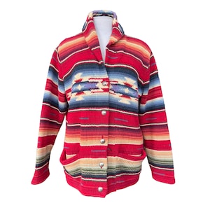 Ralph Lauren 90’s Native Cardigan Vintage 1990s RALPH LAUREN Denim & Supply Cotton Southwest