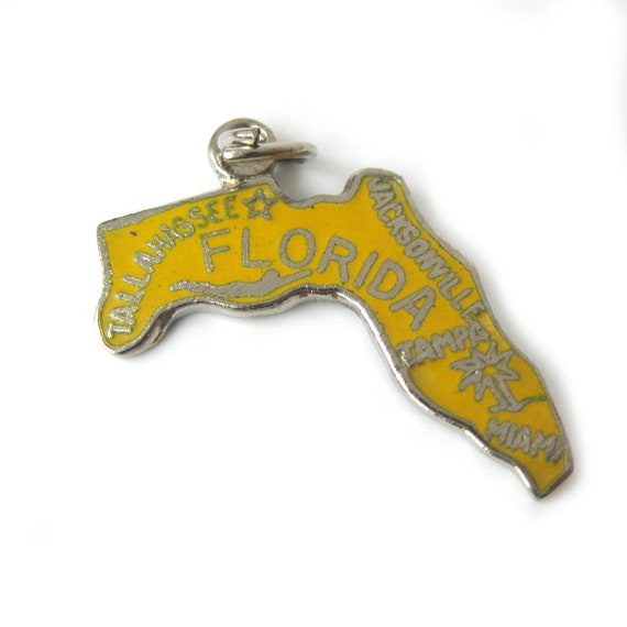 Enamel State Charms for Bracelet State Map Charms Travel