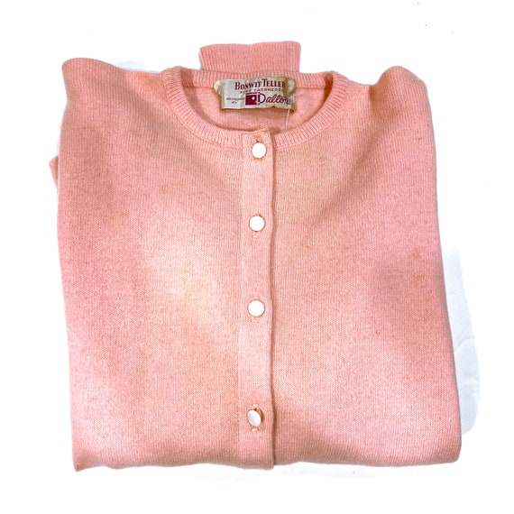 Vintage Pink Cashmere Sweater, Dalton of America … - image 3