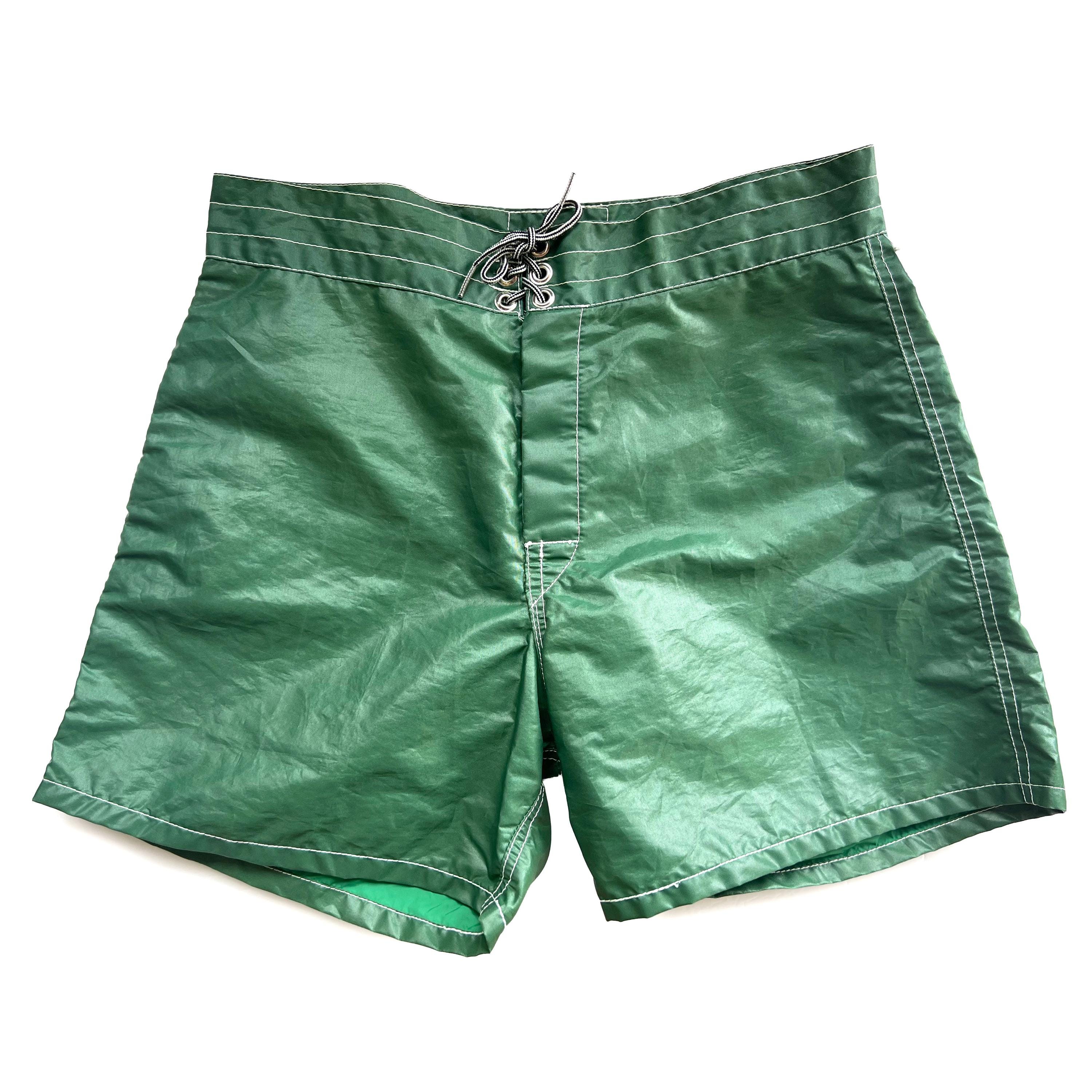 birdwell 緑色の水着 ボタン付き ドローコード Birdwell Britches - Etsy