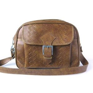 Vintage American Tourister Carry-On Bag: Caramel Tan Le Gran Overnight Tote