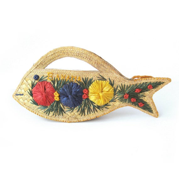 Vintage Fish Shaped Handbag, Novelty Fish Purse, M