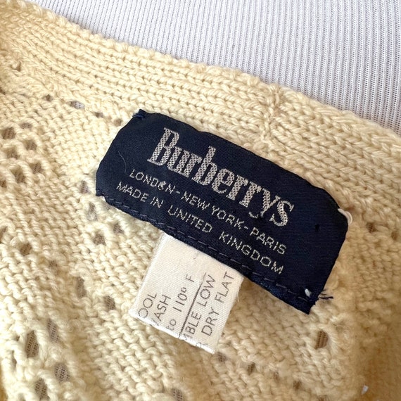 Burberrys Vintage Knit Vest, Wool Knit Vest, Ivor… - image 7