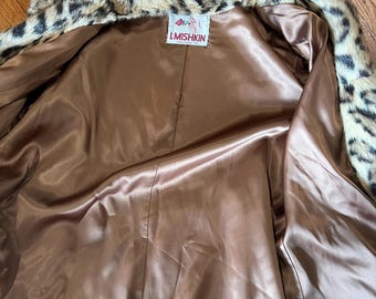 Vintage Faux Leopard Coat: Russel Taylor Sixties Animal Print Coat