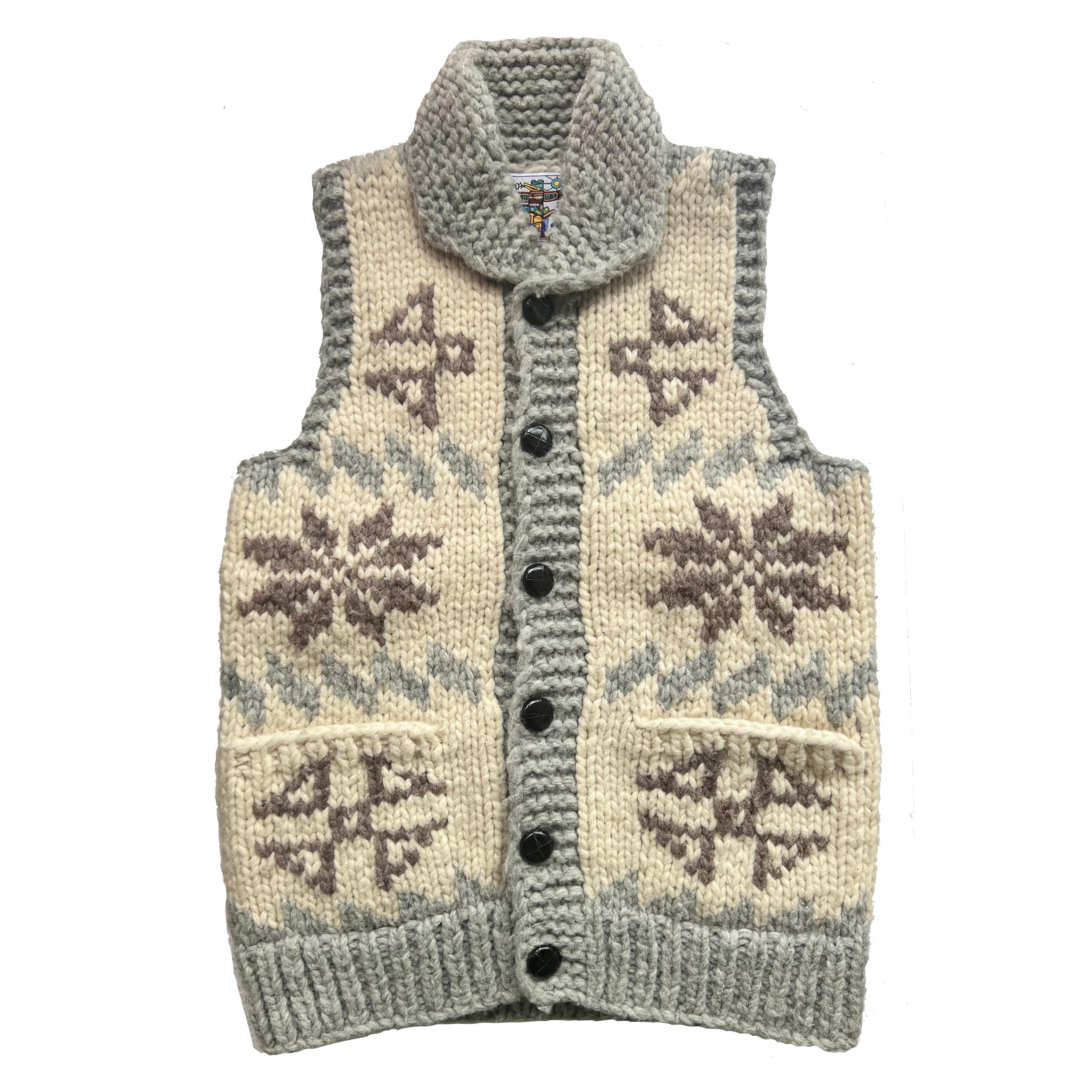 Vest Kanata Hand Knits Kanata 6-Ply Cowichan Knit Vest Hand-Knit