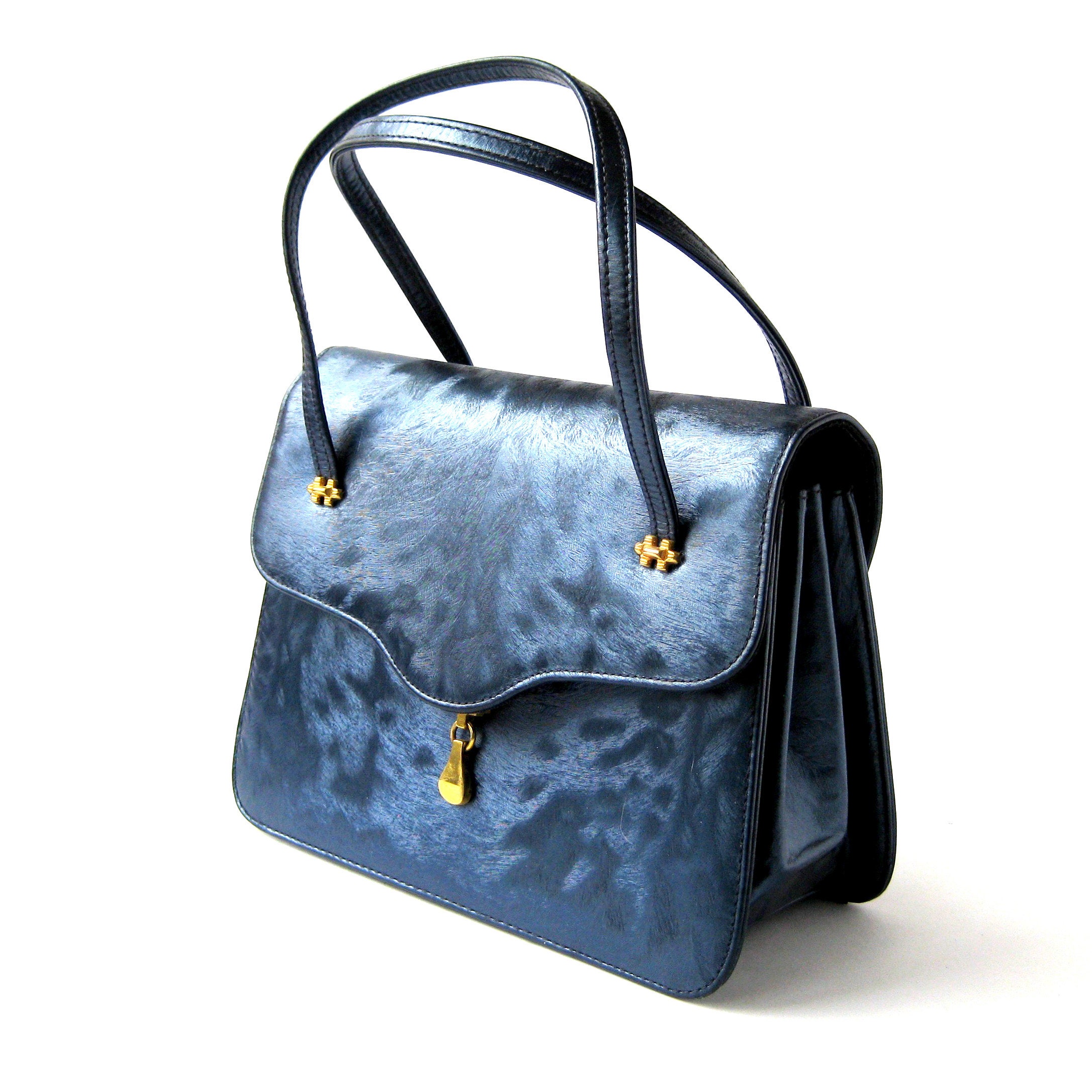 Jimmy Choo Blue Leather Crossbody Bag