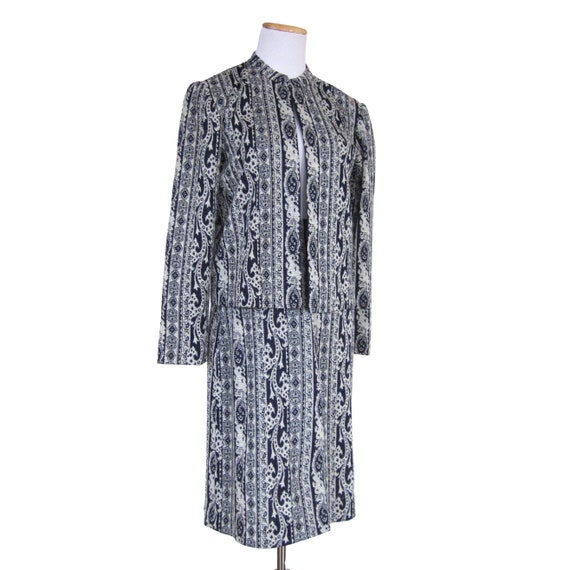 Kensington London Knit Vintage Suit, 1960s Skirt … - image 5