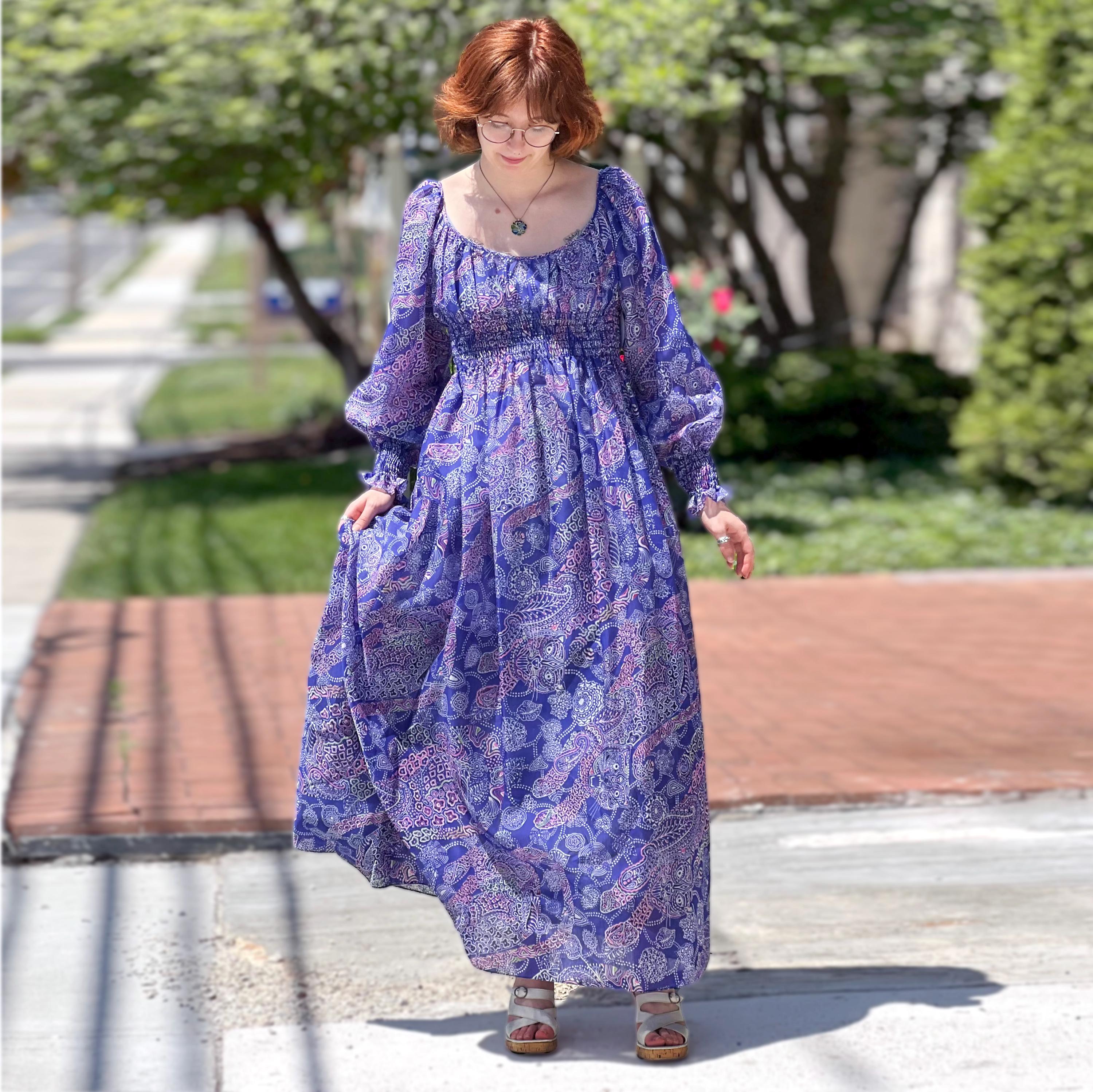 venus paisley boho dress VENUS MAXI Stunning V-Neck Bohemian Printed Dress in Silver Teal Floral
