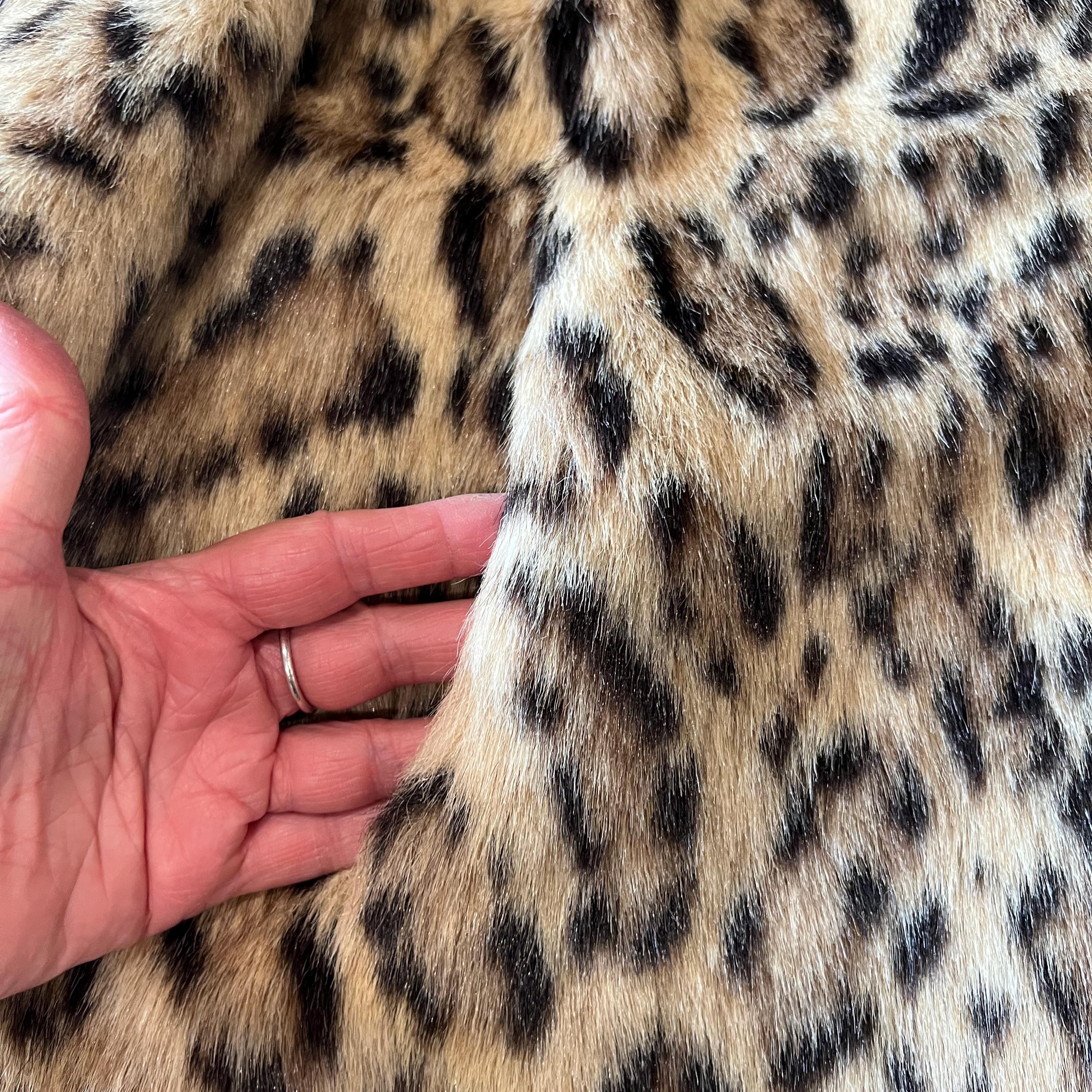 Vintage Faux Leopard Coat: Russel Taylor Sixties Animal Print Coat