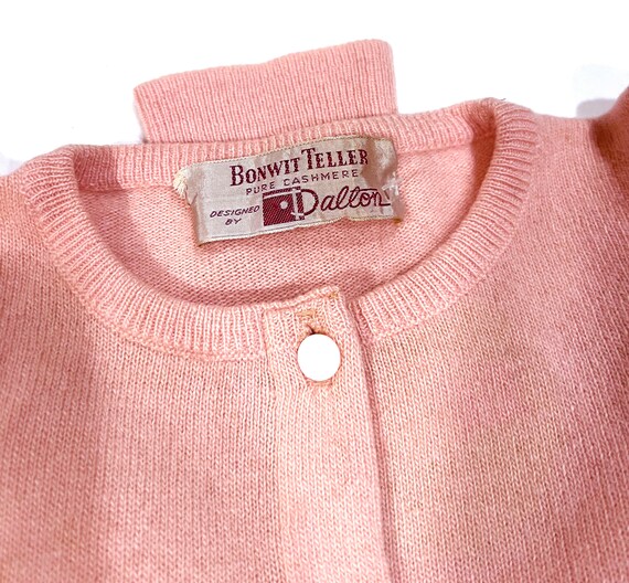 Vintage Pink Cashmere Sweater, Dalton of America … - image 4