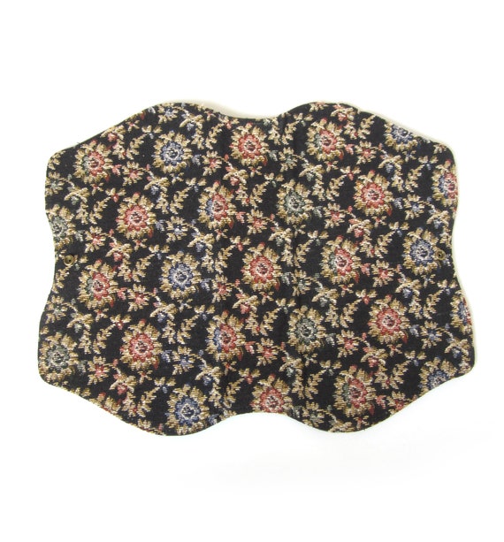 Floral Tapestry Evening Bag, Convertible Black Ba… - image 5