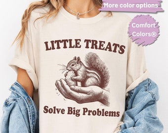 Comfort Colors Squirrel T-Shirt: Funny Animal Graphic Tee