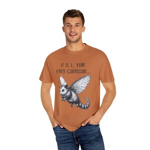 Funny Possum T-Shirt: 'Fairy Godpossum' Quirky Humor Tee Yam