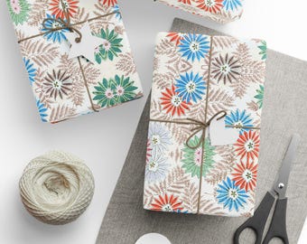 Skurrile Muster-Geschenkverpackung - Farn- und Blumen-Design
