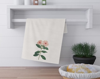 Farmhouse Decor Pastel Petals Cotton Tea Towel