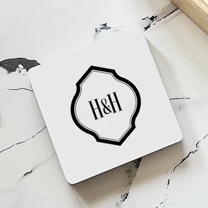Personalized Initial Coasters, Customized Name Coasters, 50 and 100 Pieces, Wedding Coaster, Drinks Coaster, Anniversary Gifts