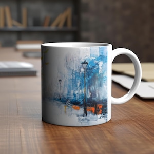 Coffee Mug Impressionism Landscape Art - Premium Glossy Ceramic Cup, Unique Artistic Coffee Lover Gift, Stylish & Durable