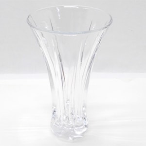 DePlomb Lead Crystal Vase Flared Shape Vertical Cut Design Elegant Craftsmanship Hard To Find