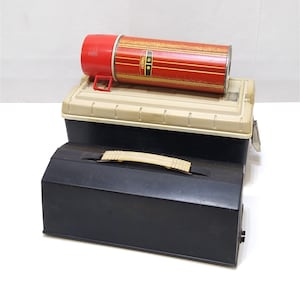 King-Seely Thermos 1960s Lunch Bucket Combo and Thermos Bottle No. 2210 RARE Hard To Find Vintage