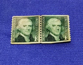 Thomas Jefferson 1968 1-Cent Prominent Americans Series U.S. #1278 RARE Green VTG