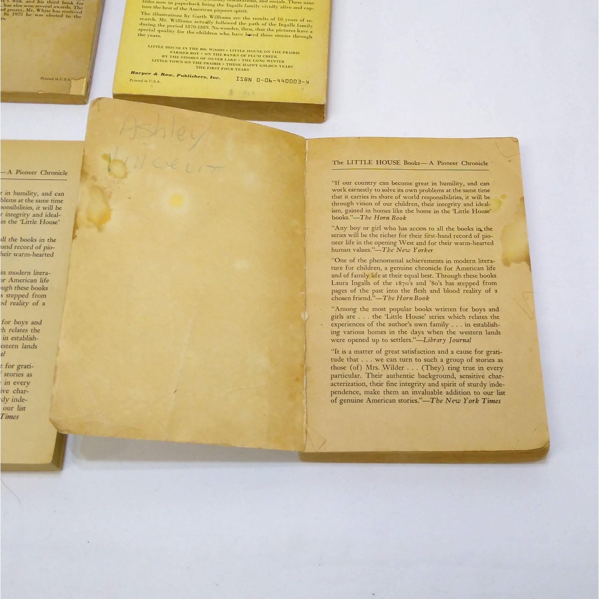 Vintage Harper Trophy Books: Charlotte's Web & Laura Ingalls Wilder - Etsy